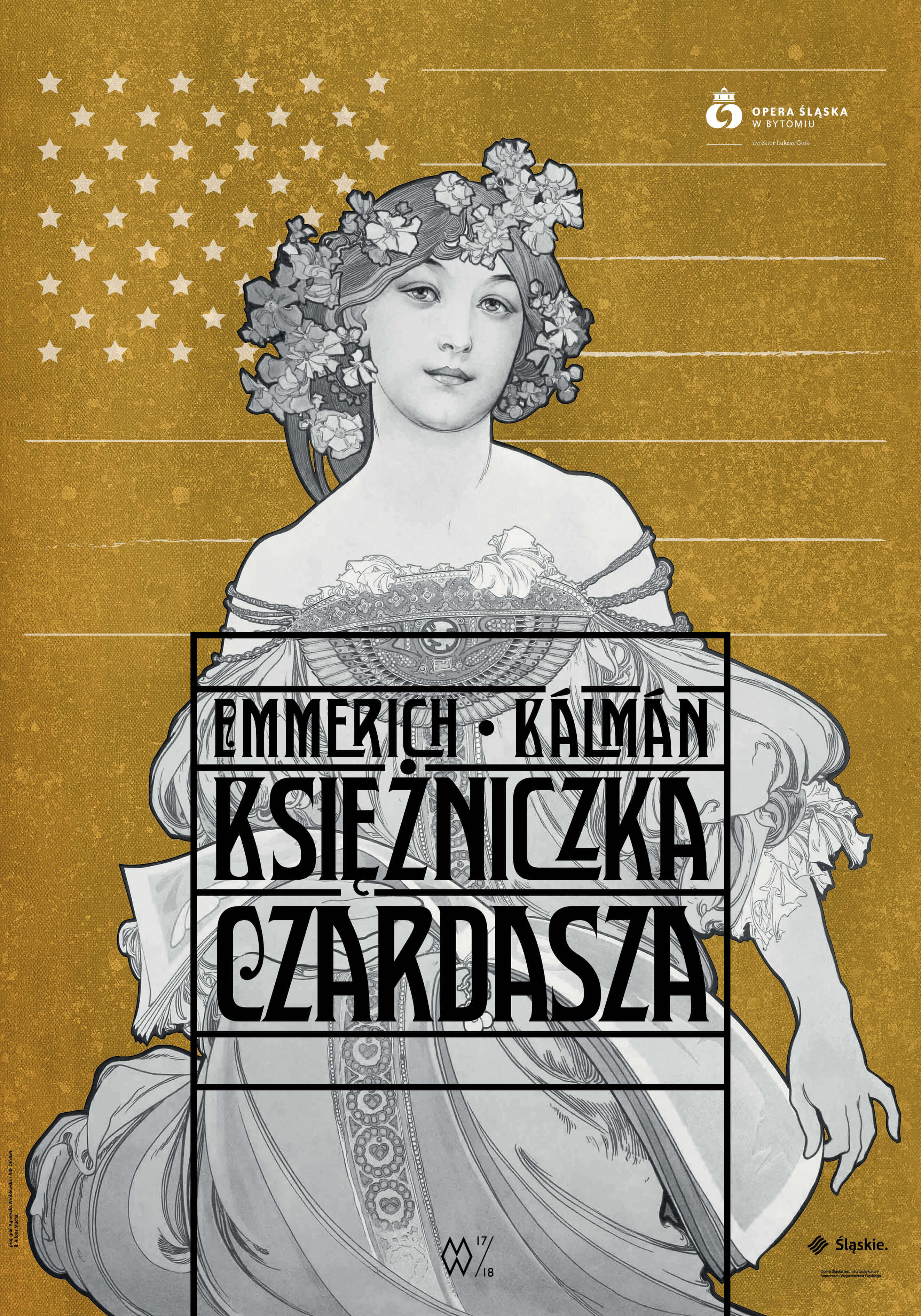 Plakat-Księżniczka Czardasza-Opera Śląska